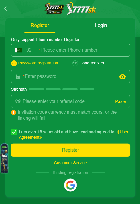 7777Sk Game Login