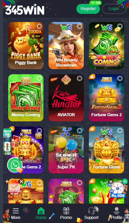 345Win Game App